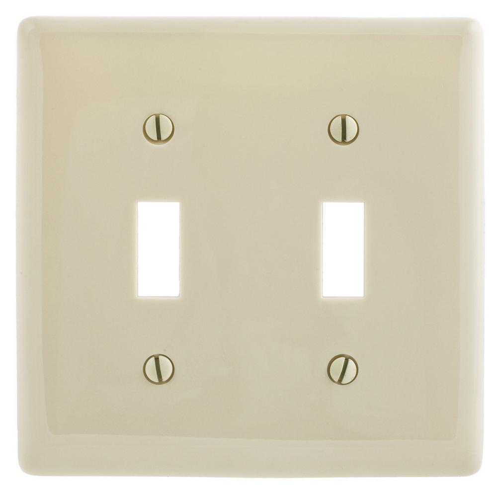 WALLPLATE, 2-G, 2) TOG, AL