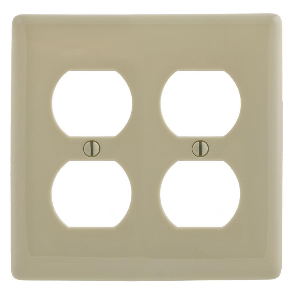 WALLPLATE, 2-G, 2) DUP, IV