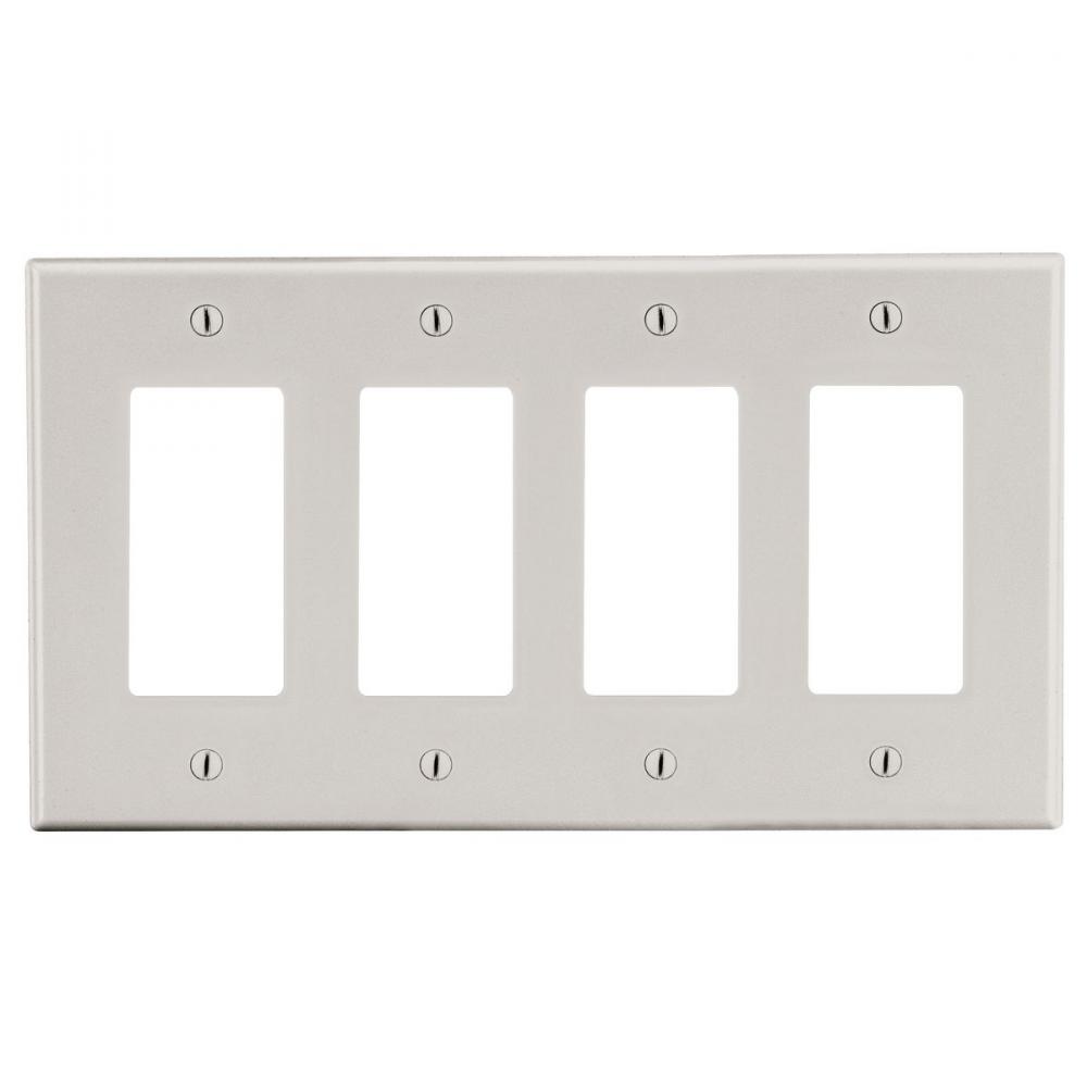 WALLPLATE, 4-G, 4) DEC, LA