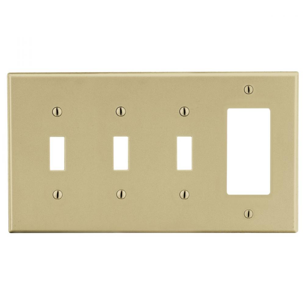 WALLPLATE, 4-G, 3) TOG 1) DEC, IV