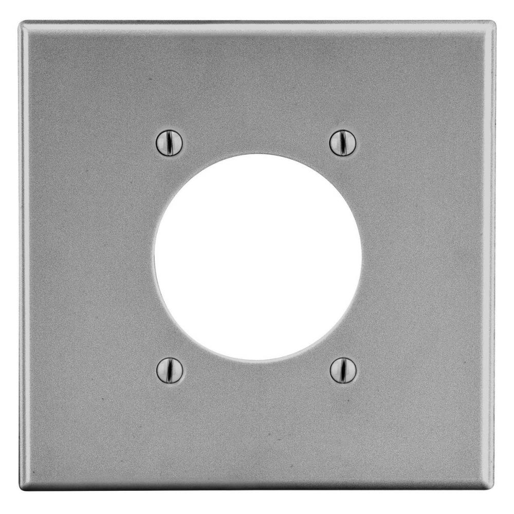 WALLPLATE, 2-G, 2) 2.15&#34; OPNG, GY