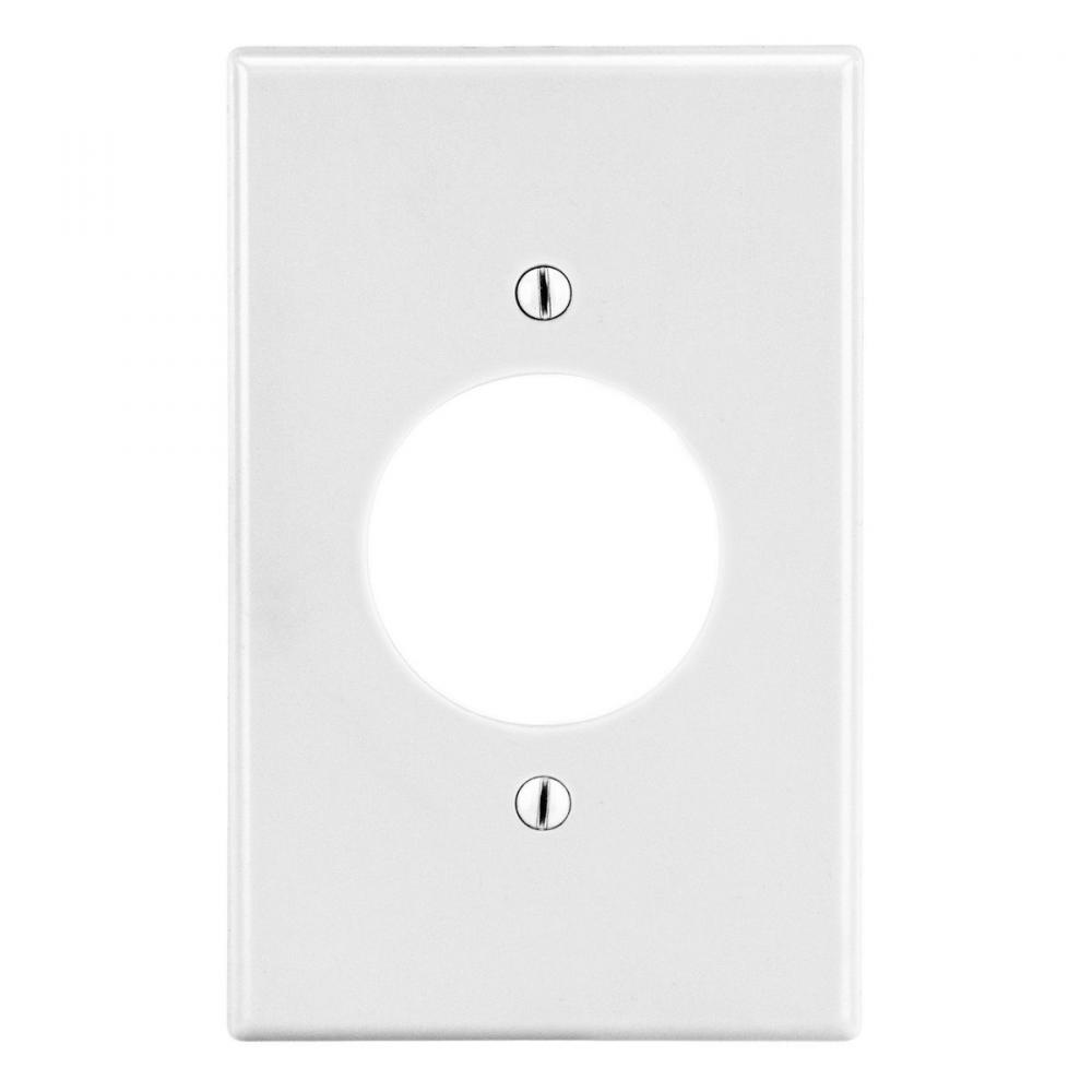 WALLPLATE, 1-G, 1.60&#34; OPNG, WH