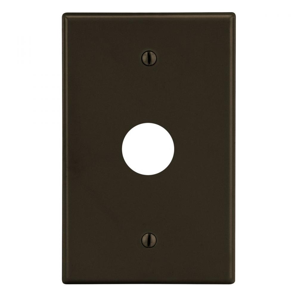 WALLPLATE, 1-G, .625&#34; OPNG, BOX MT, BR