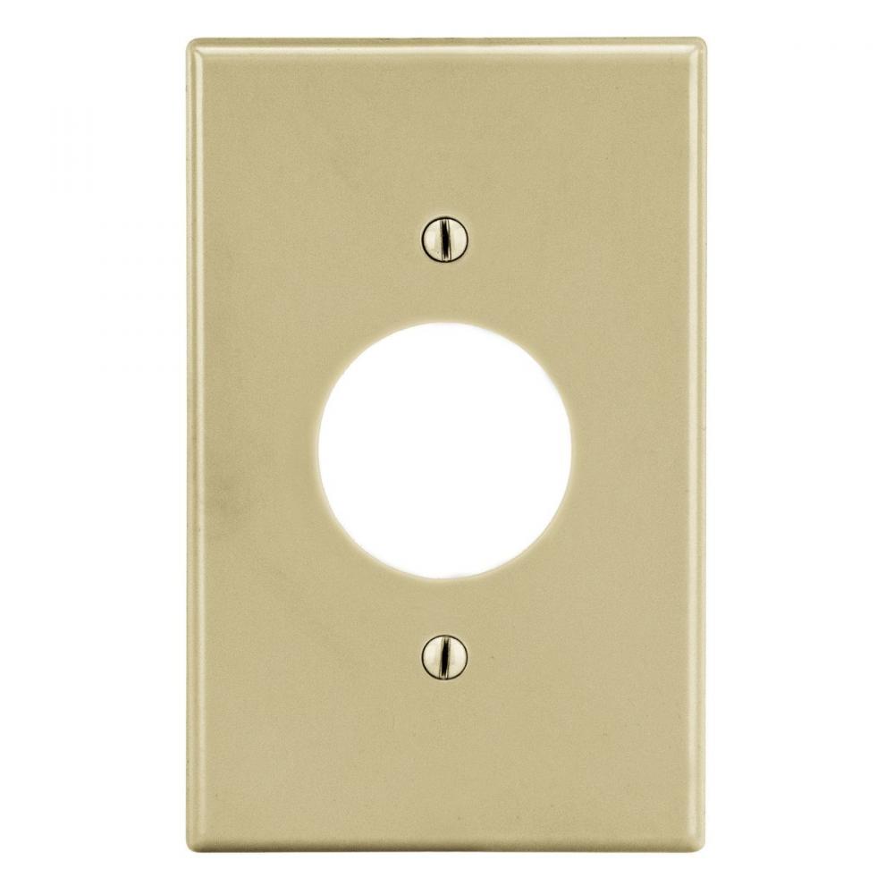 WALLPLATE, M-SIZE, 1-G, 1.40&#34; OPNG, IV