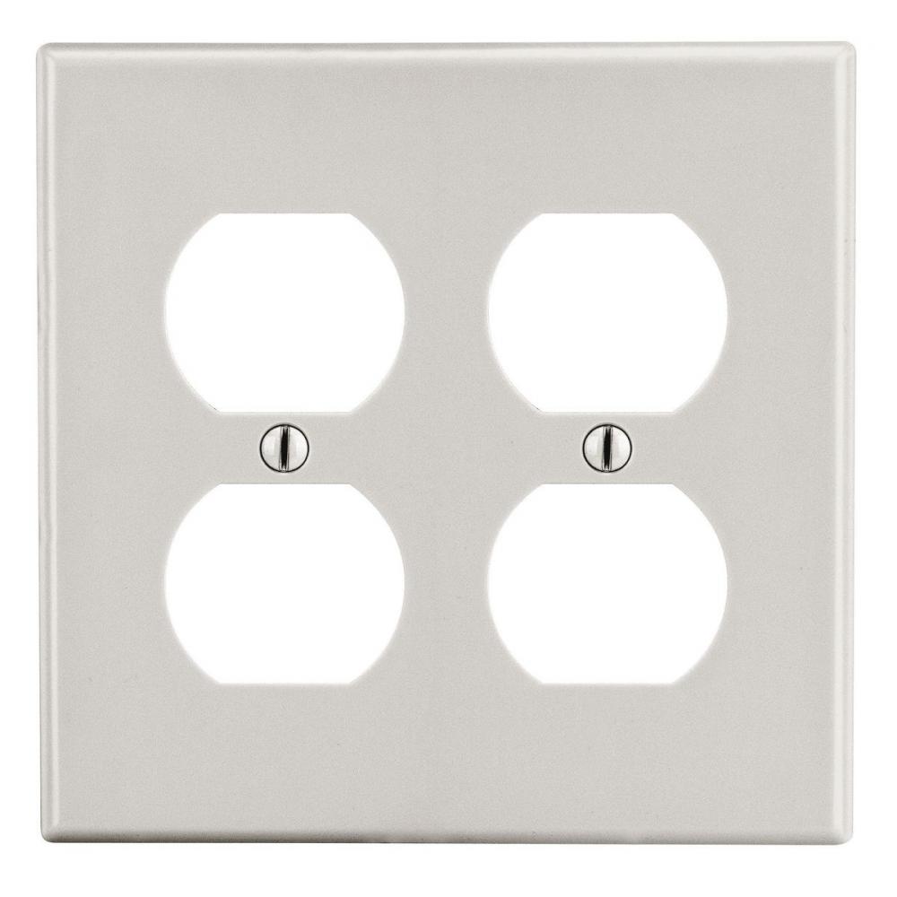 WALLPLATE, 2-G, 2) DUP, LA