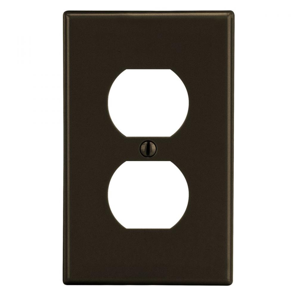 WALLPLATE, M-SIZE, 1-G, 1) DUP, BR