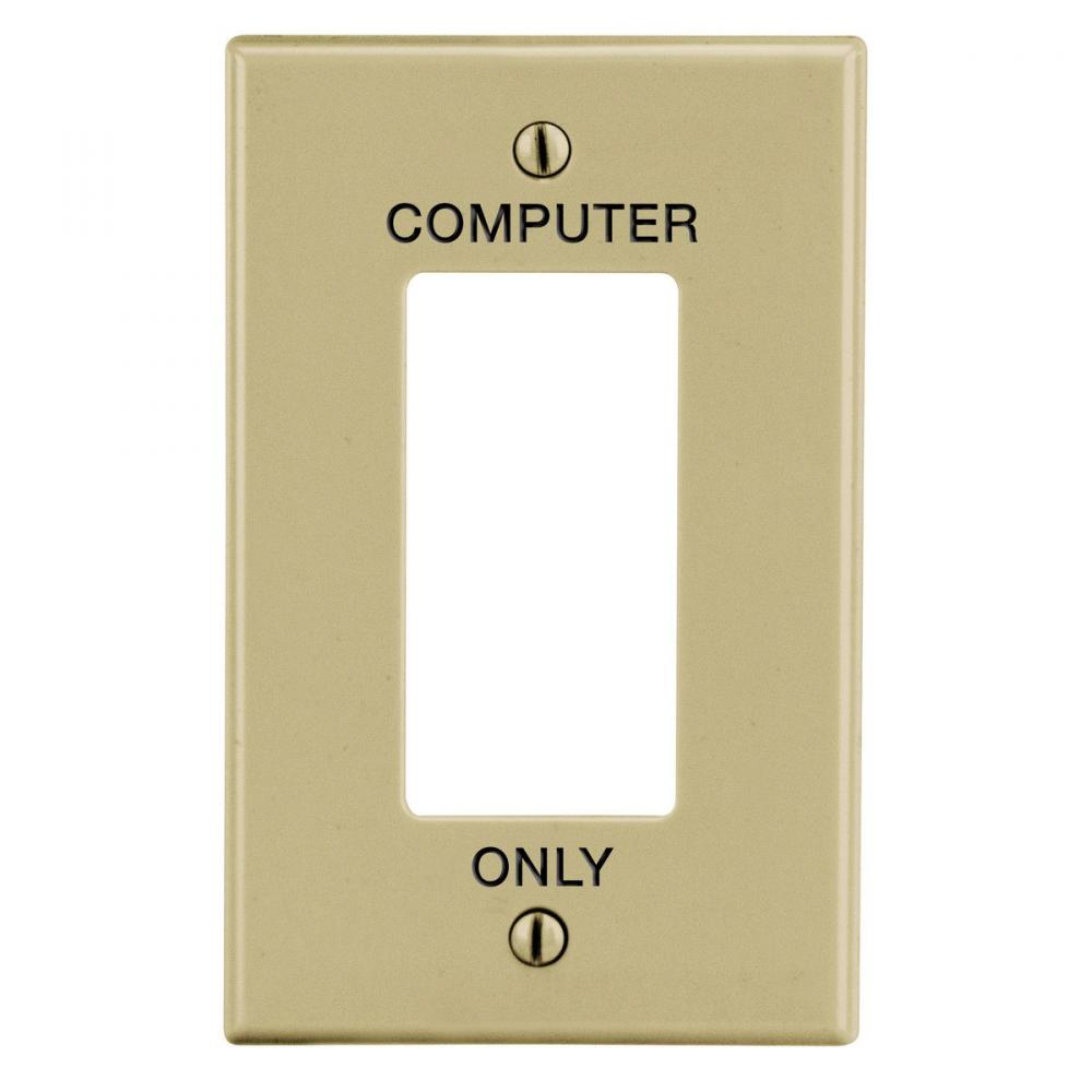 WALLPLATE, M-SIZE, 1-G, 1) DEC IV, COMP