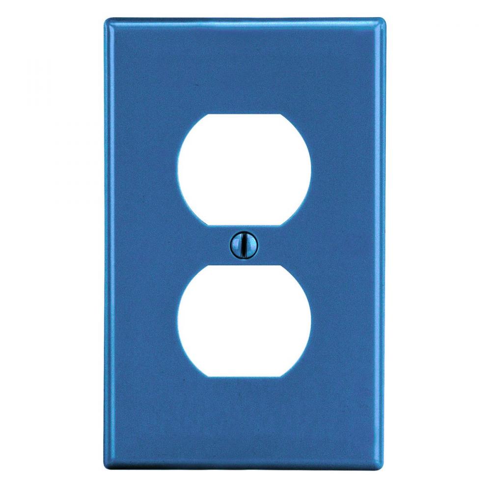 WALLPLATE, M-SIZE, 1-G, 1) DUP, BL