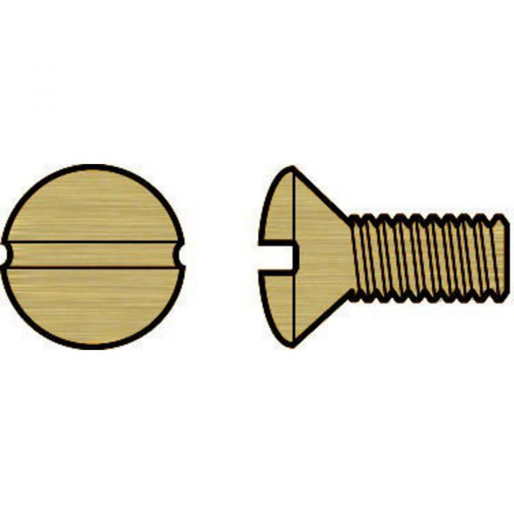 W-PLATE SCREW, 3/8&#34;, BRASS, 100 PACK