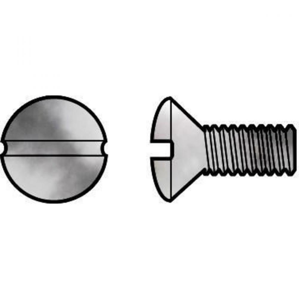 W-PLATE SCREW, 3/8&#34;, CHROME, 100 PACK