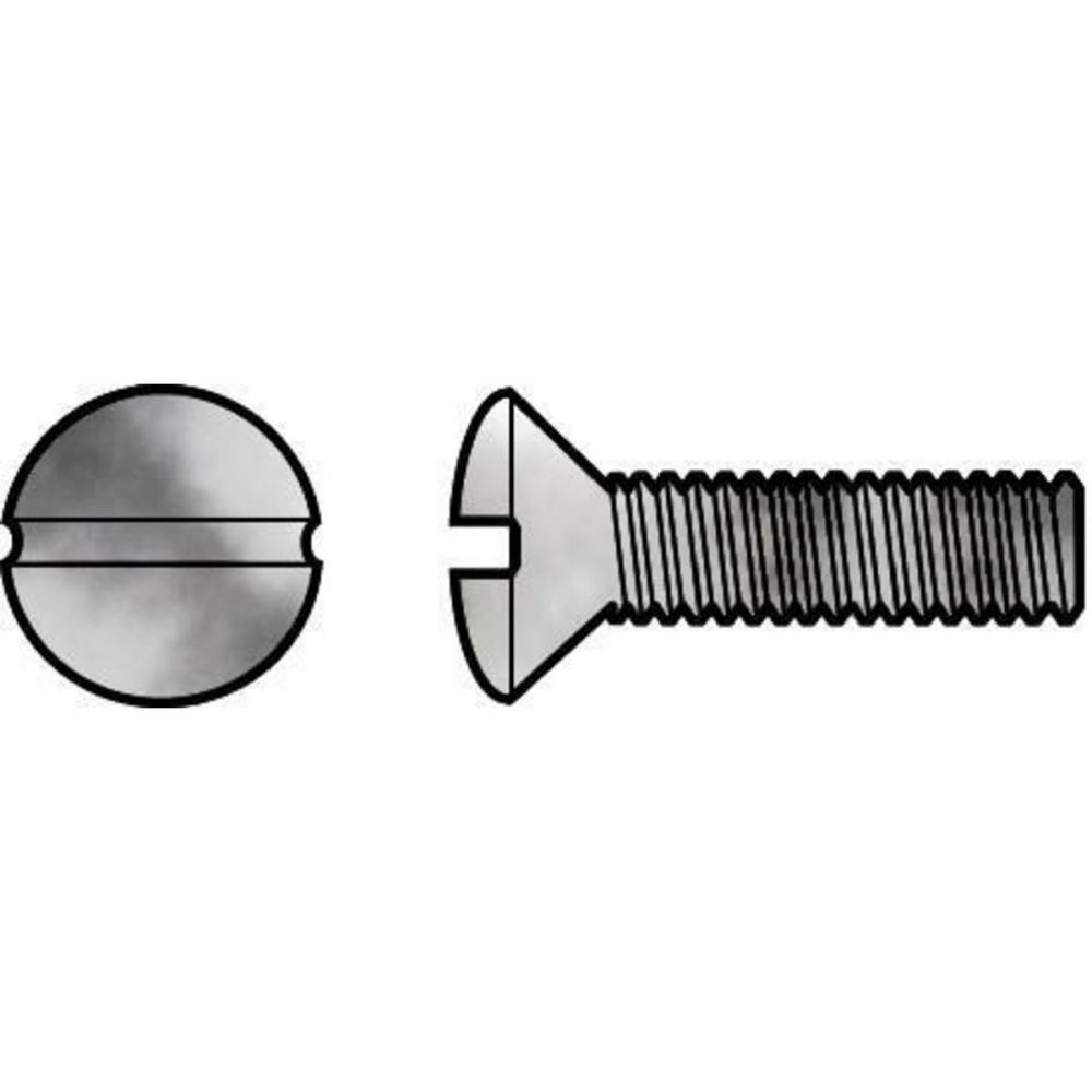 W-PLATE SCREW, 5/8&#34;, CHROME, 100 PACK