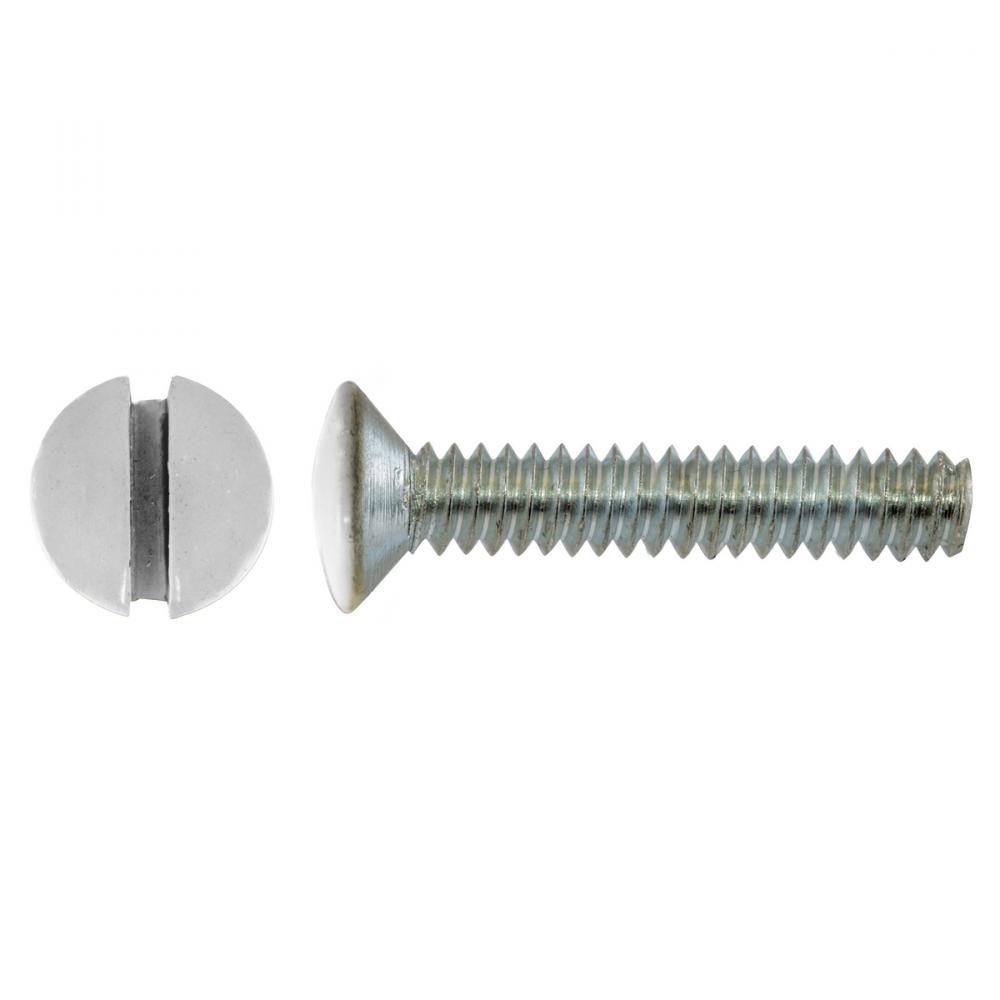 W-PLATE SCREW, 1&#34;, WHITE, 100 PACK