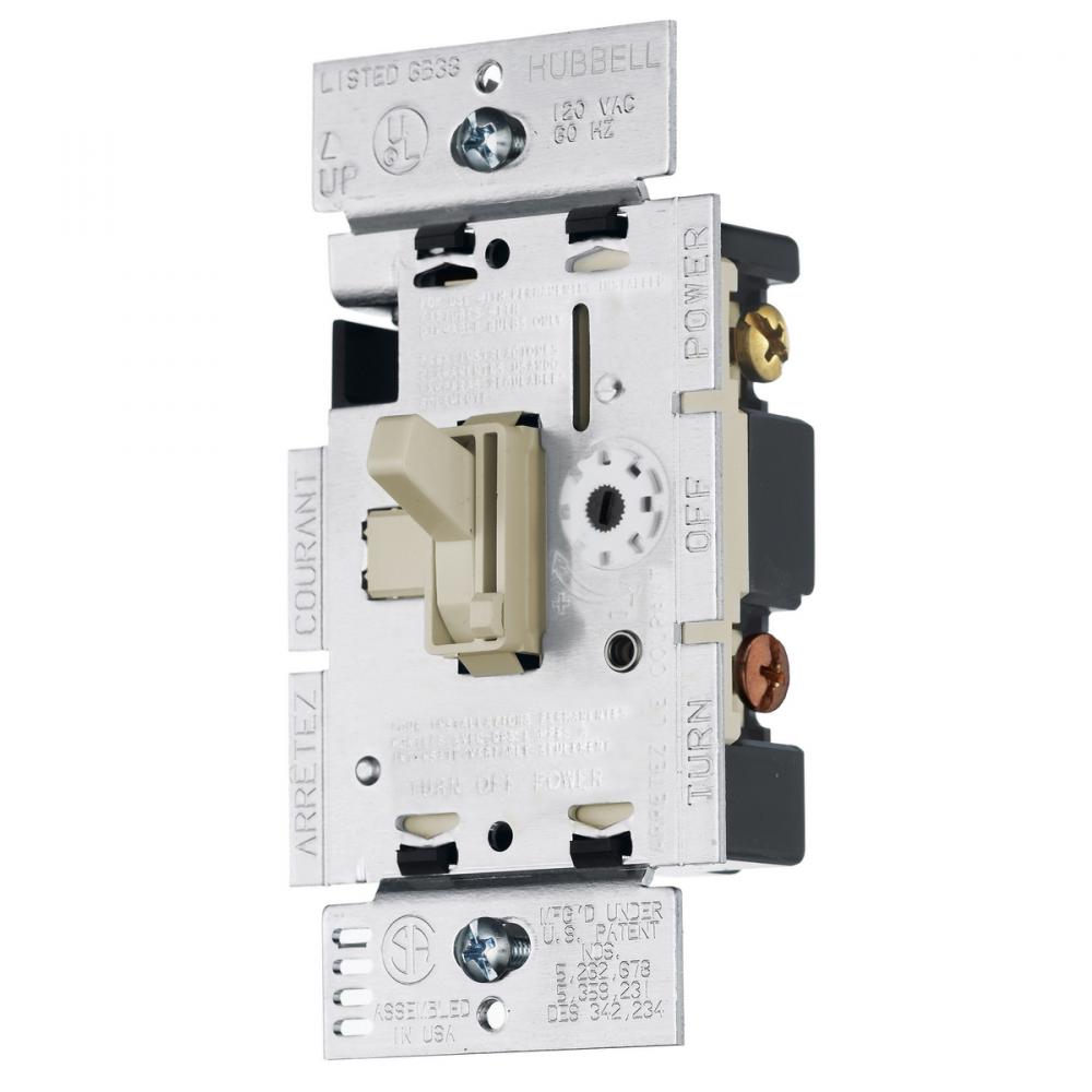 SP/3-WAY DIMMER CFL AND LED, IVORY