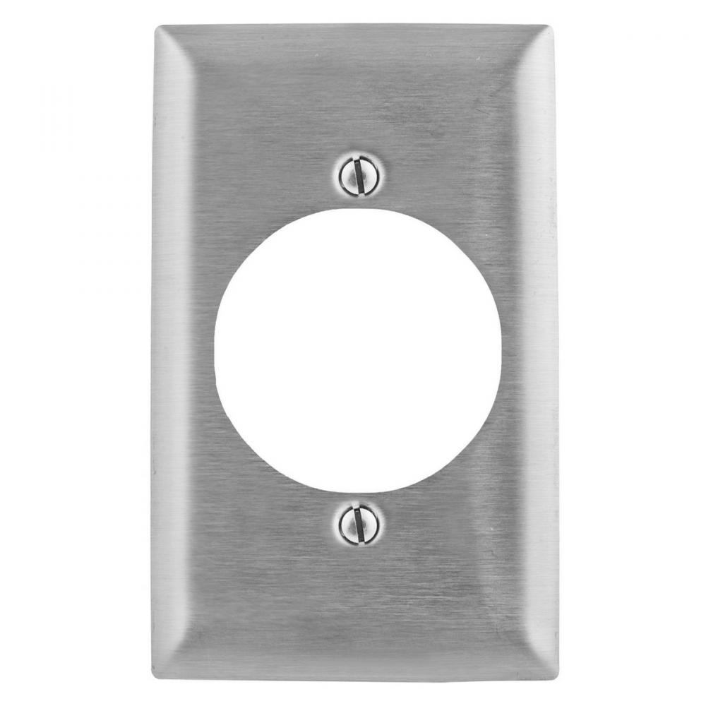 WALLPLATE, JUMBO, 1-G, 2.15&#34;, SS