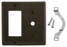 Bryant Electric, a Hubbell affiliate NP1226 - WALLPLATE, 2-G, 1) DEC 1) .406" OPNG, BR