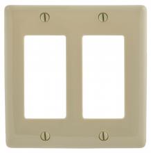 Bryant Electric, a Hubbell affiliate NP262I - WALLPLATE, 2-G, 2) RECT, IV