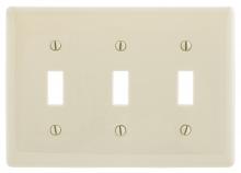 Bryant Electric, a Hubbell affiliate NP3LA - WALLPLATE, 3-G, 3) TOG, LA