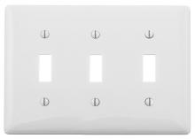 Bryant Electric, a Hubbell affiliate NP3W - WALLPLATE, 3-G, 3) TOGG, WH