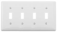 Bryant Electric, a Hubbell affiliate NP4W - WALLPLATE, 4-G, 4) TOG, WH