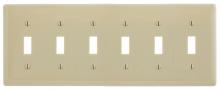 Bryant Electric, a Hubbell affiliate NP6I - WALLPLATE, 6-G, 6) TOGG, IV