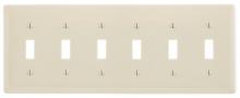 Bryant Electric, a Hubbell affiliate NP6LA - WALLPLATE, 6-G, 6) TOGG, LA