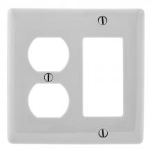 Bryant Electric, a Hubbell affiliate NP826OW - WALLPLATE, 2-G,  1) DUP 1) REC, OW