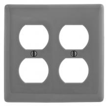 Bryant Electric, a Hubbell affiliate NP82GY - WALLPLATE, 2-G, 2) DUP, GY