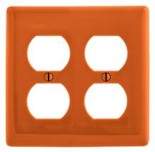 Bryant Electric, a Hubbell affiliate NP82OR - WALLPLATE, 2-G DUPLEX NYL ORANGE