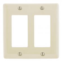 Bryant Electric, a Hubbell affiliate NPJ262LA - WALLPLATE, M-SIZE 2-G, 2) RECT, LA