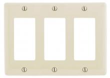 Bryant Electric, a Hubbell affiliate NPJ263LA - WALLPLATE, M-SIZE 3-G, 3) RECT, LA