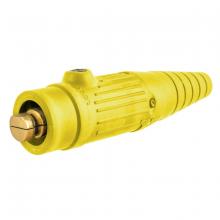 Bryant Electric, a Hubbell affiliate HBL18300MY - SING POL, SER 18, 300A MALE PL, YELLOW