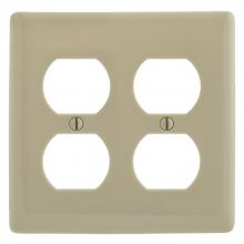 Bryant Electric, a Hubbell affiliate NP82I - WALLPLATE, 2-G, 2) DUP, IV