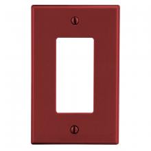 Bryant Electric, a Hubbell affiliate P26R - WALLPLATE, 1-G, DEC, RED