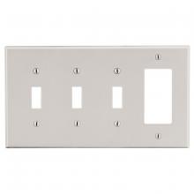 Bryant Electric, a Hubbell affiliate P326LA - WALLPLATE, 4-G, 3) TOG 1) DEC, LA