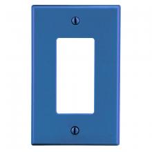 Bryant Electric, a Hubbell affiliate PJ26BL - WALLPLATE, M-SIZE, 1-G DEC, BLUE