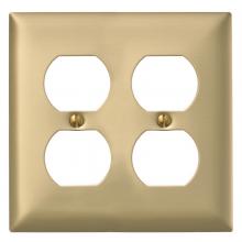 Bryant Electric, a Hubbell affiliate SB82 - WALLPLATE 2-G, 2) DUP, BRS