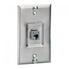 Bryant Electric, a Hubbell affiliate SP6R - PLATE,W-PHONE,C6,1-G,1PORT,RECESSED,SS