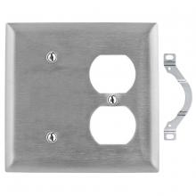 Bryant Electric, a Hubbell affiliate SS148 - WALLPLATE, 2-G, BLANK/DUP, SS