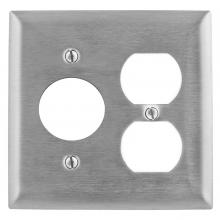 Bryant Electric, a Hubbell affiliate SS8720 - WALLPLATE, 2-G, DUP/1.60" , SS