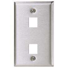 Bryant Electric, a Hubbell affiliate SSF12 - PLATE, WALL,SS,1-G,2PORT