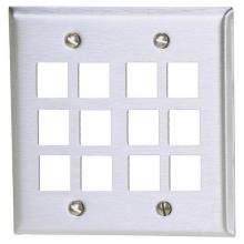 Bryant Electric, a Hubbell affiliate SSF212 - PLATE, WALL,SS,2-G,12PORT