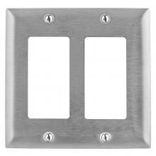 Bryant Electric, a Hubbell affiliate SSJ262 - WALLPLATE, JUMBO, 2-G, GFCI, SS