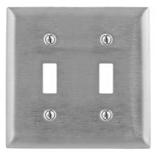 Bryant Electric, a Hubbell affiliate SSJ2 - WALLPLATE, JUMBO, 2-G, TOG, SS