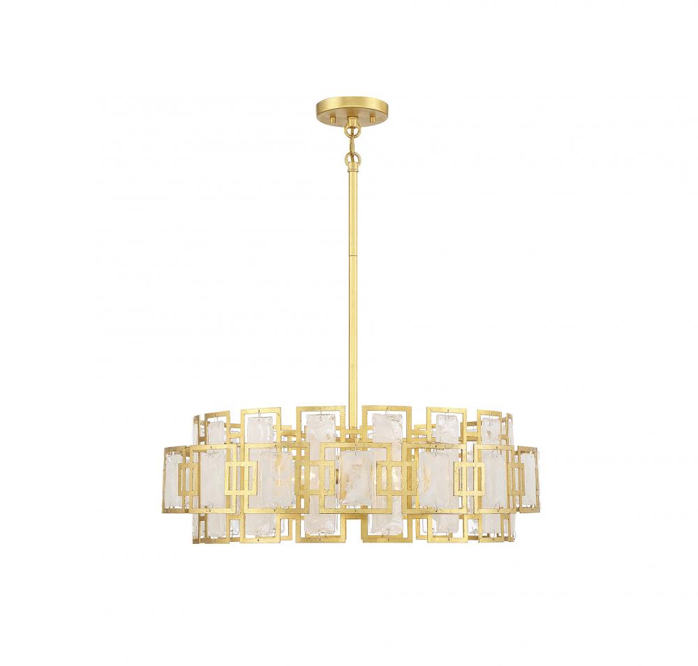 Portia 5-Light Chandelier in True Gold