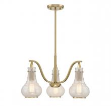 Savoy House 1-4418-3-322 - Adams 3-Light Chandelier in Warm Brass