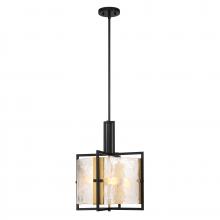 Savoy House 7-1699-3-143 - Hayward 3-Light Pendant in Matte Black with Warm Brass Accents