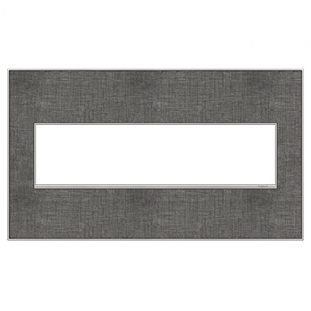 adorne? Slate Linen Four-Gang Screwless Wall Plate