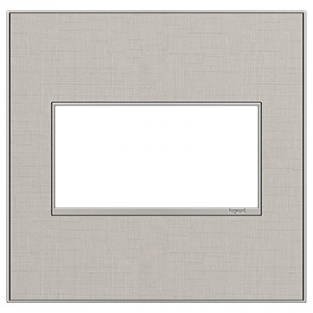 adorne? True Linen Two-Gang Screwless Wall Plate