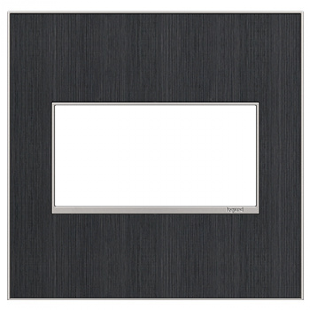 adorne? Rustic Grey Two-Gang Screwless Wall Plate