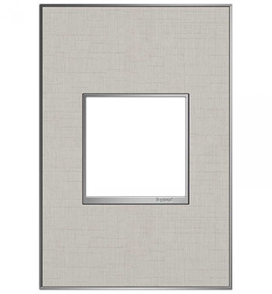 adorne? True Linen One-Gang Screwless Wall Plate